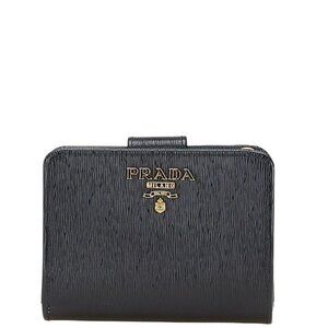 PRADA Black Leather Wallet